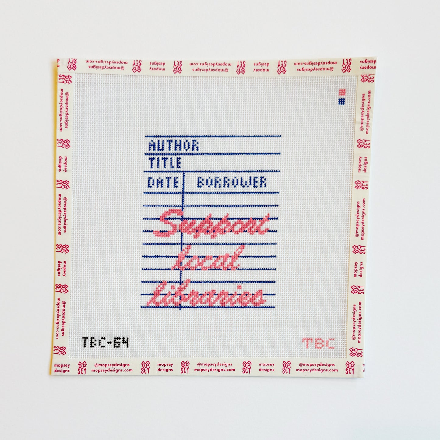 The Book Canvas: Library Checkout Card