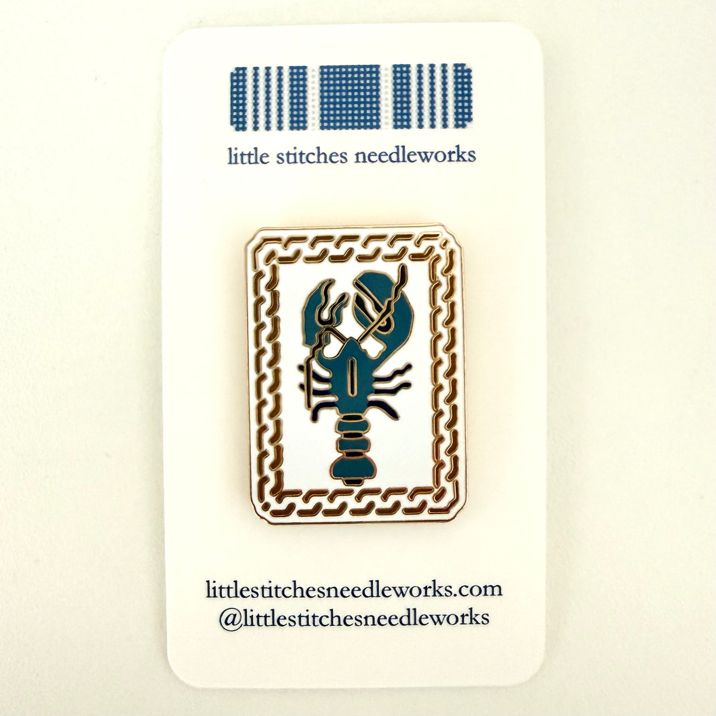 Mr Blue Lobster Needle Minder