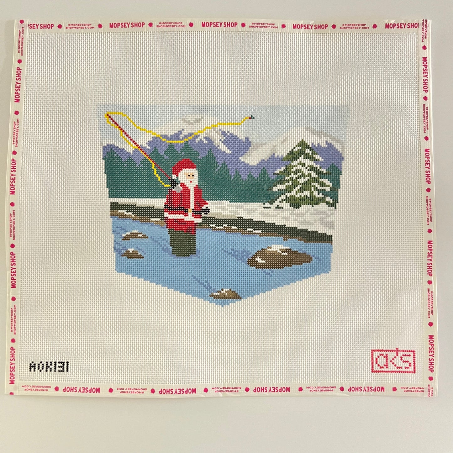 Fly Fishing Sporty Santa Stocking Cuff