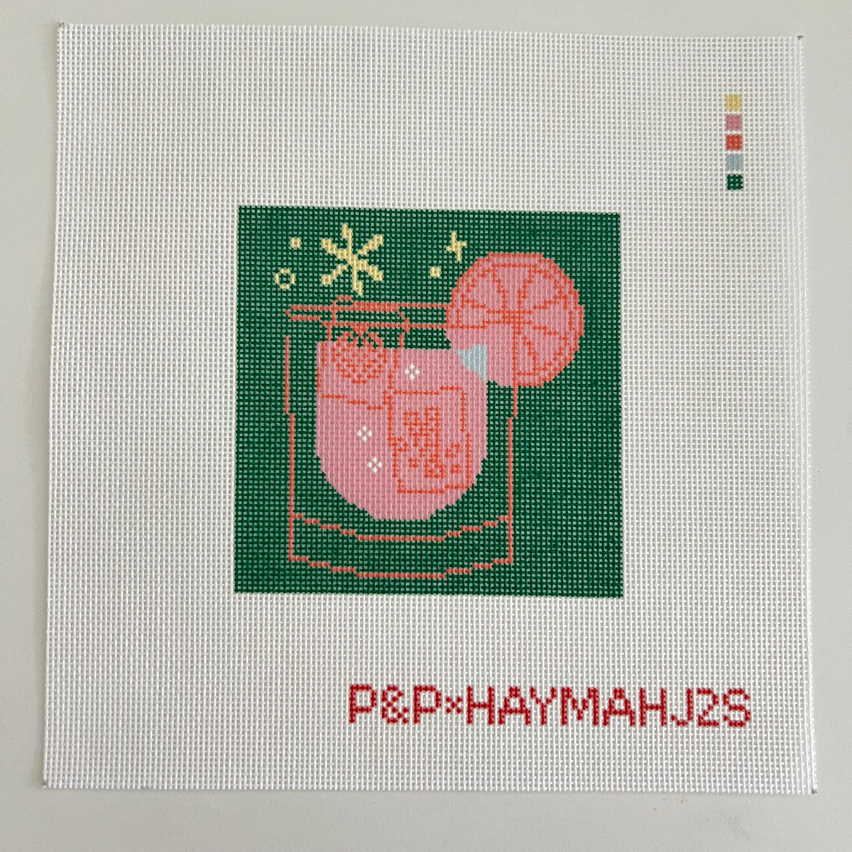 Penny & Penny: Green Mahjong Cocktail Coaster
