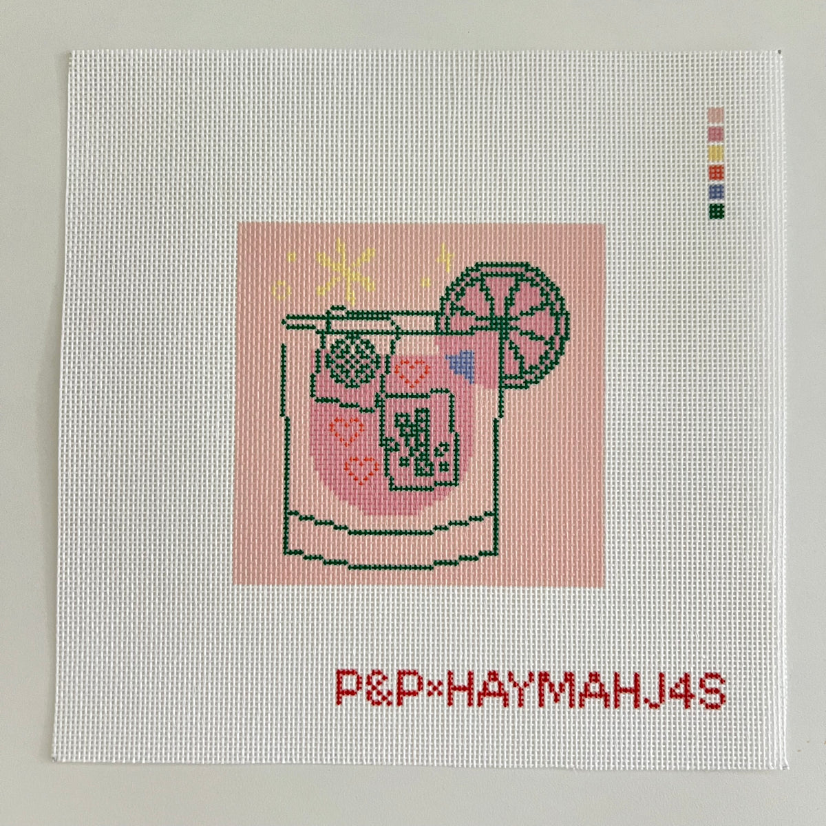 Penny & Penny: Pink Mahjong Cocktail Coaster