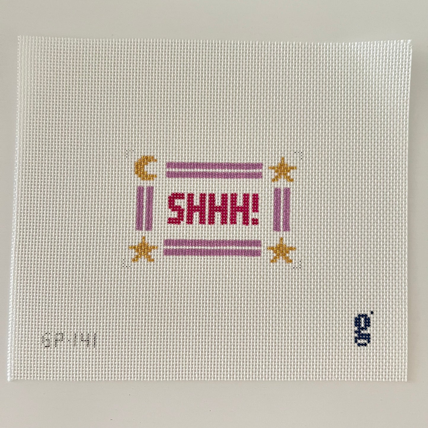 Shhh Mini Sign (Pink)