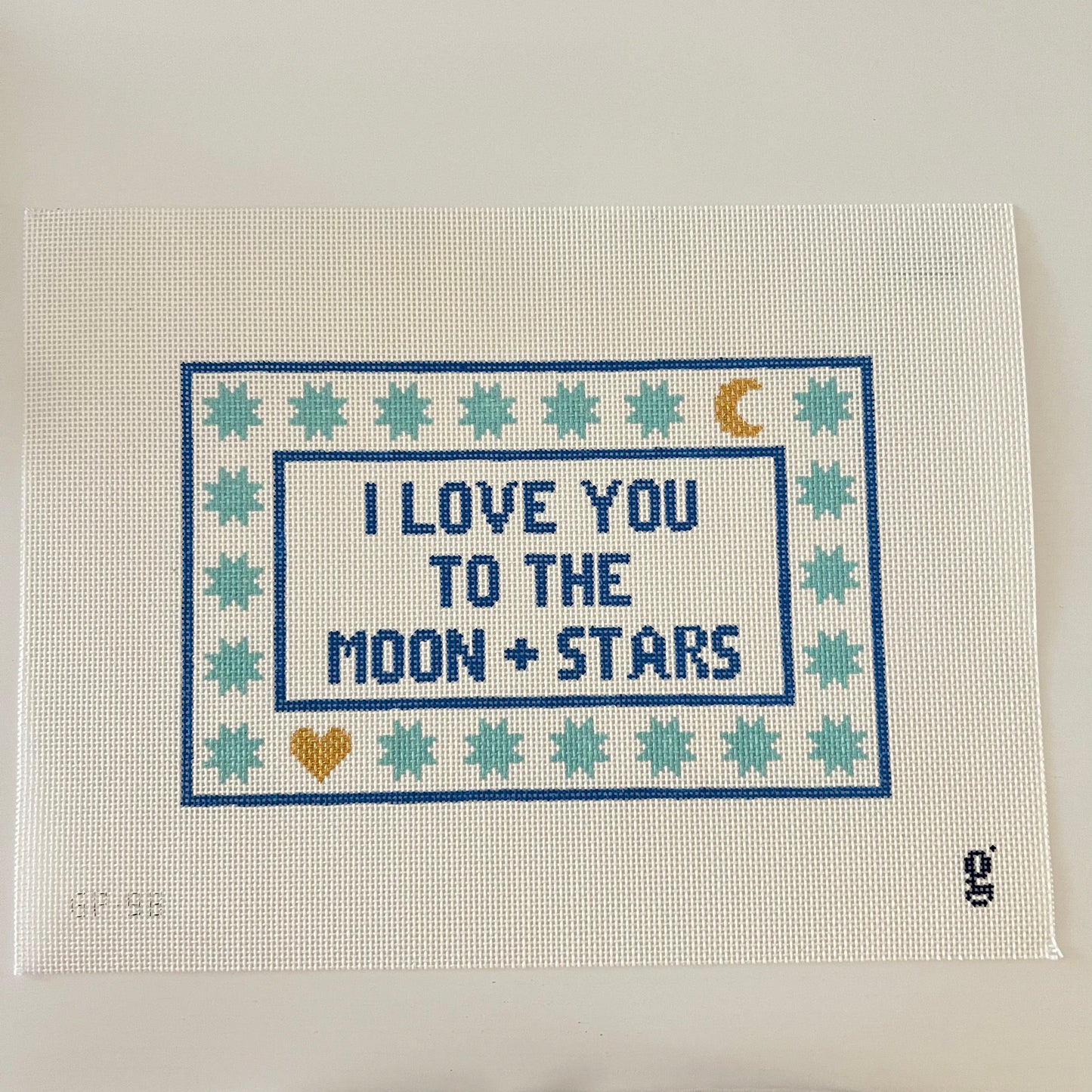I Love You to the Moon and Stars (blue)