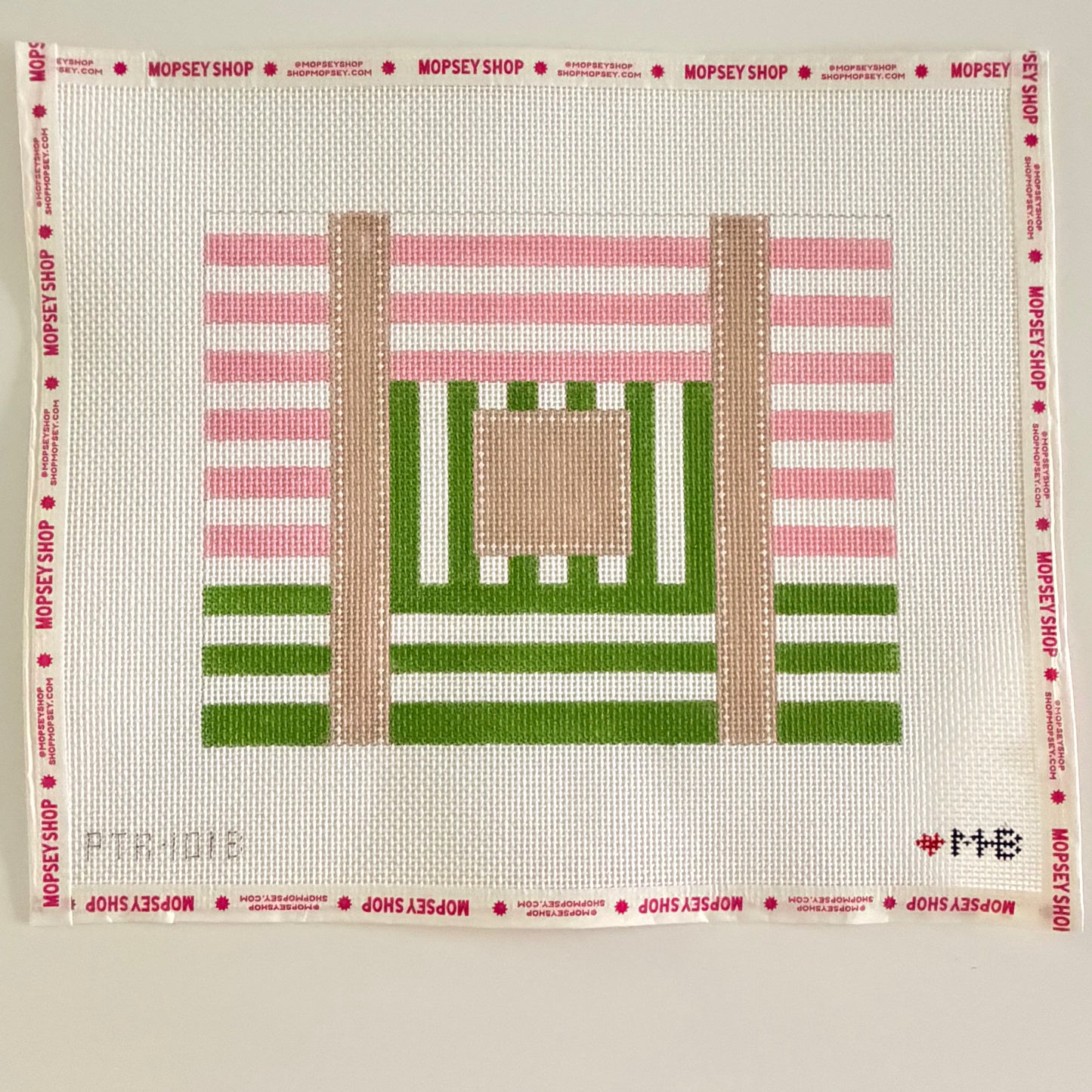 Multi Stripe Tote (Pink & Green)