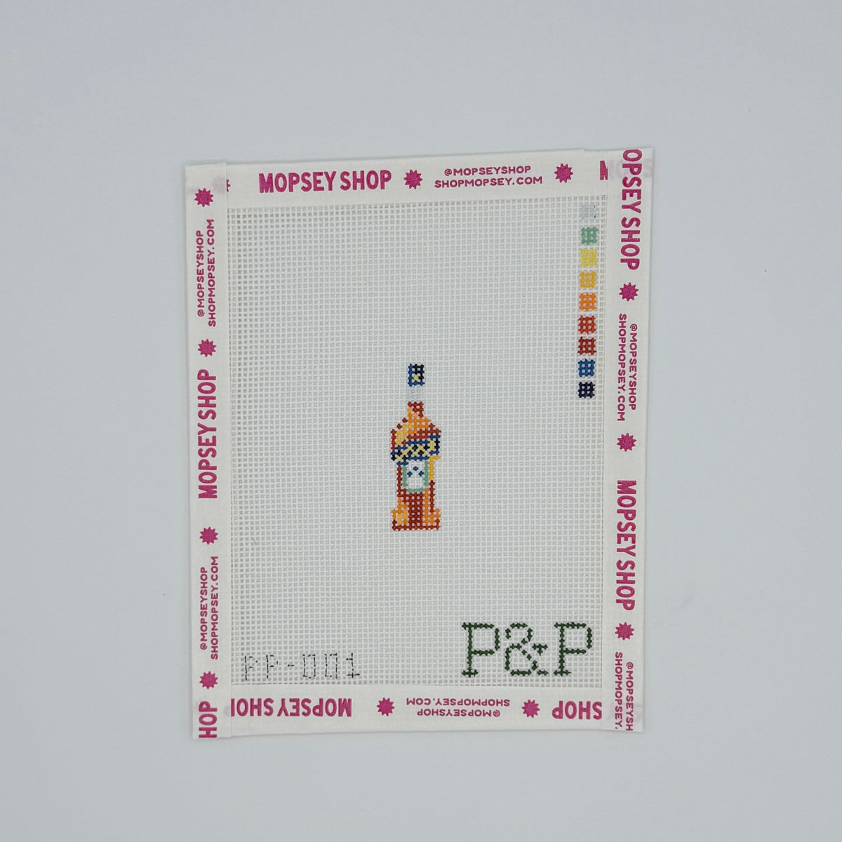 Dogwood Needlepoint: Aperol Bottle Mini