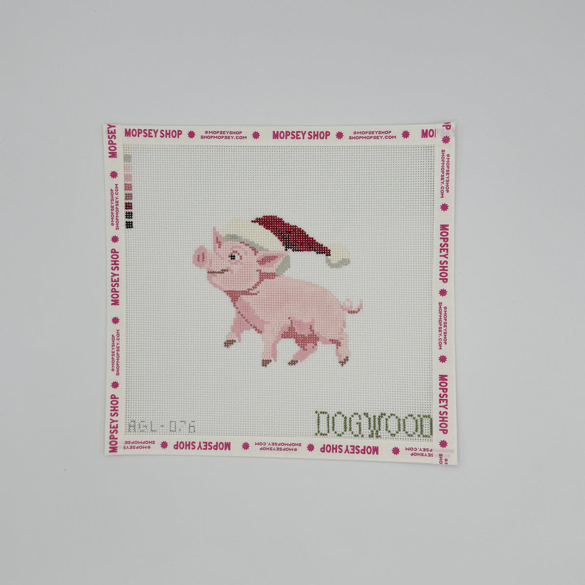 Dogwood Needlepoint: Santa Pig