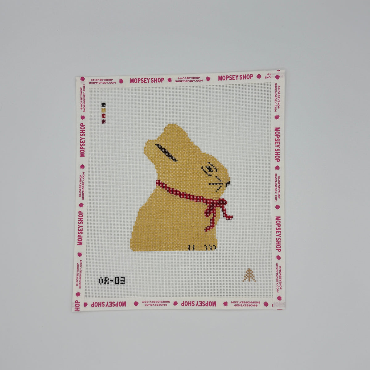 Evergreen Needlepoint Lindt Gold Bunny