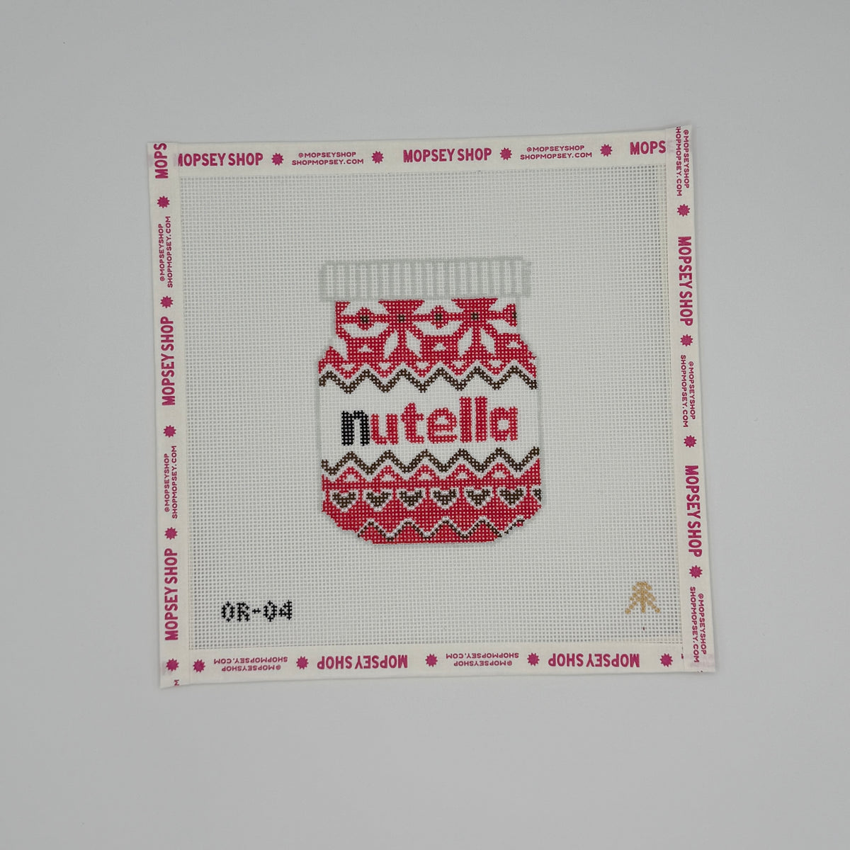 Evergreen Needlepoint Holiday Nutella
