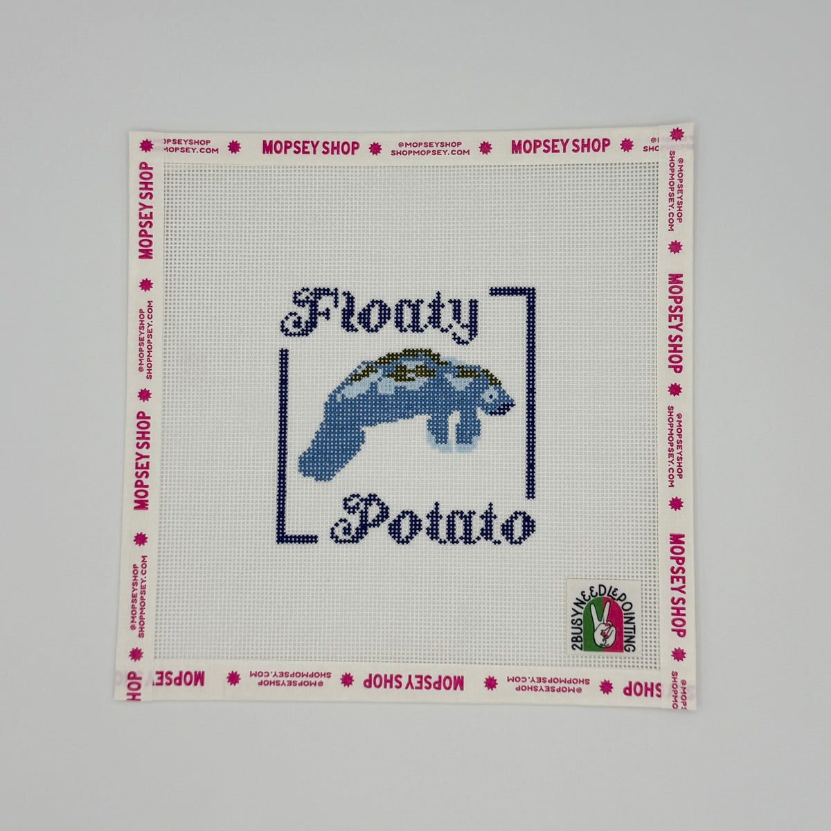 2 Busy-Needlepointing: Floaty Potato