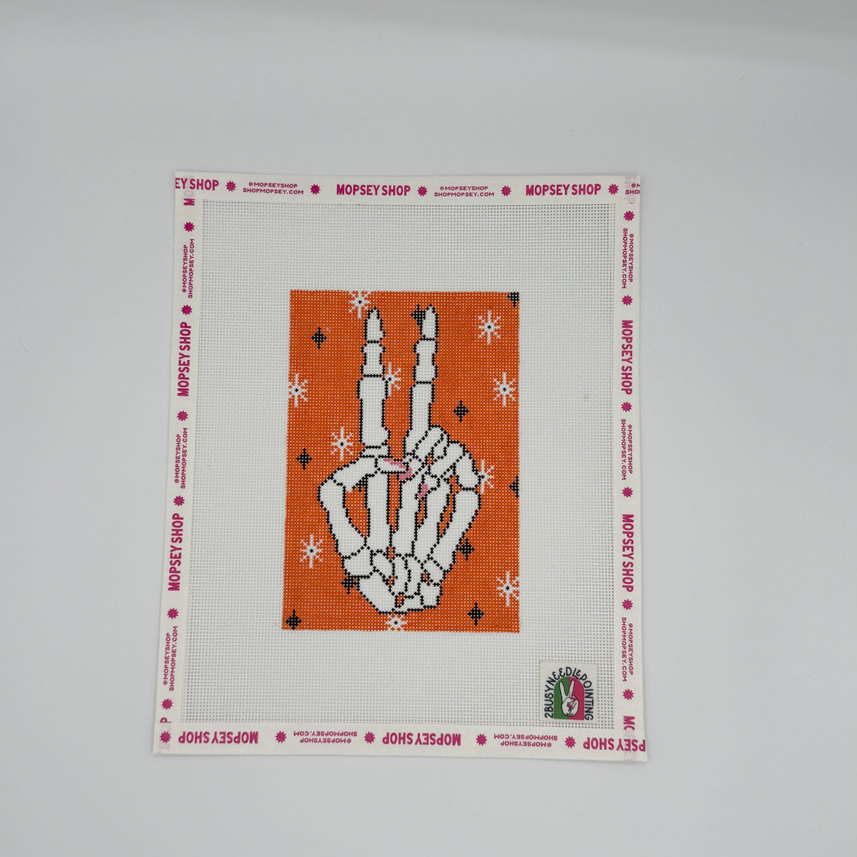 2 Busy-Needlepointing: Peace, Witches!