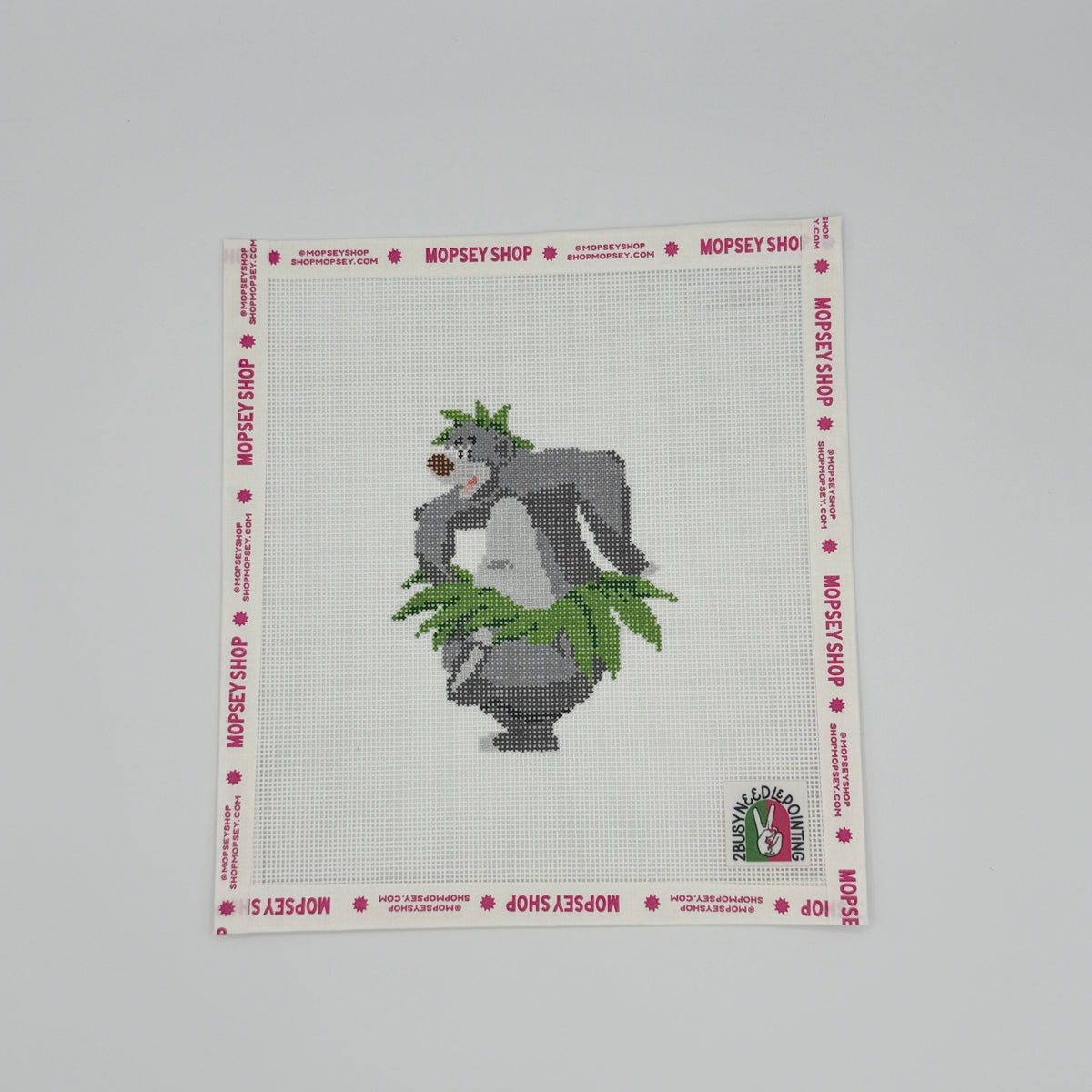 2 Busy-Needlepointing: VIP Jungle Bear