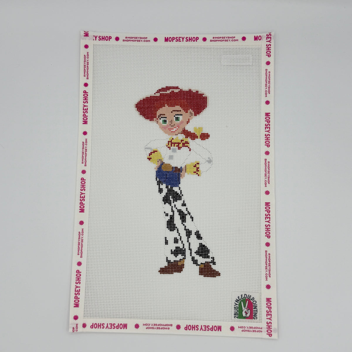 2 Busy-Needlepointing: Rootin' Tootin' Cowgirl