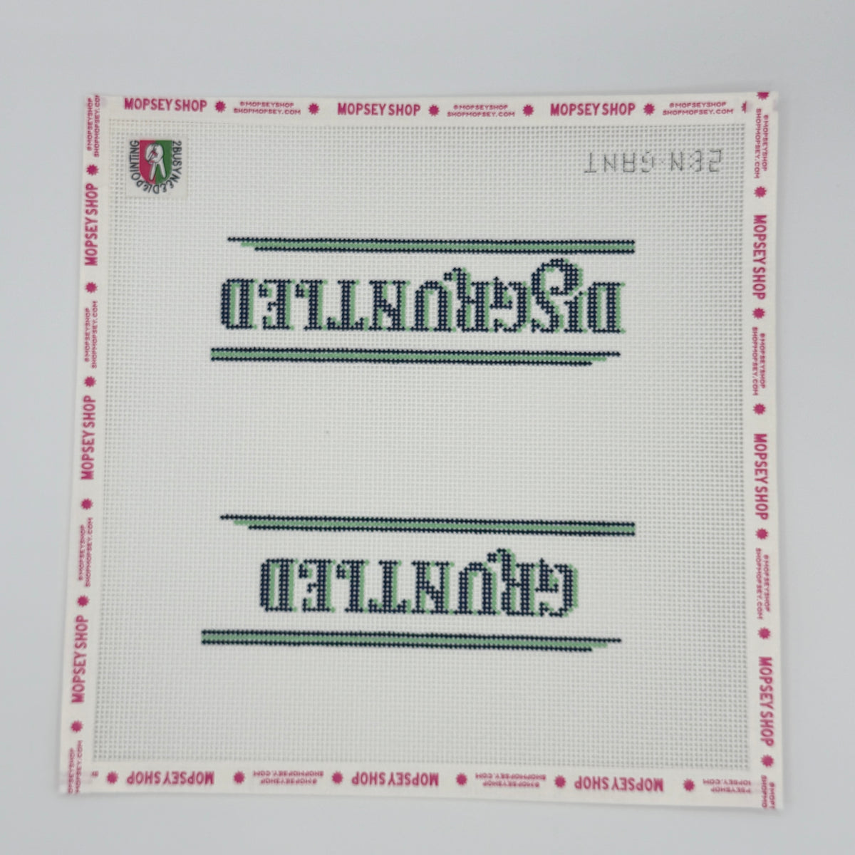 2 Busy Needlepointing: Dis/Gruntled Sign