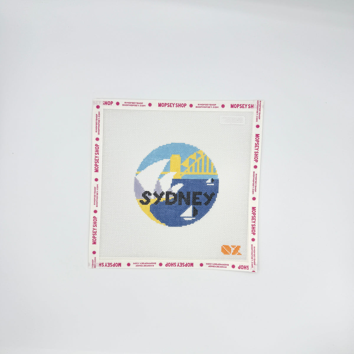 Sydney Retro Travel Needlepoint Ornament