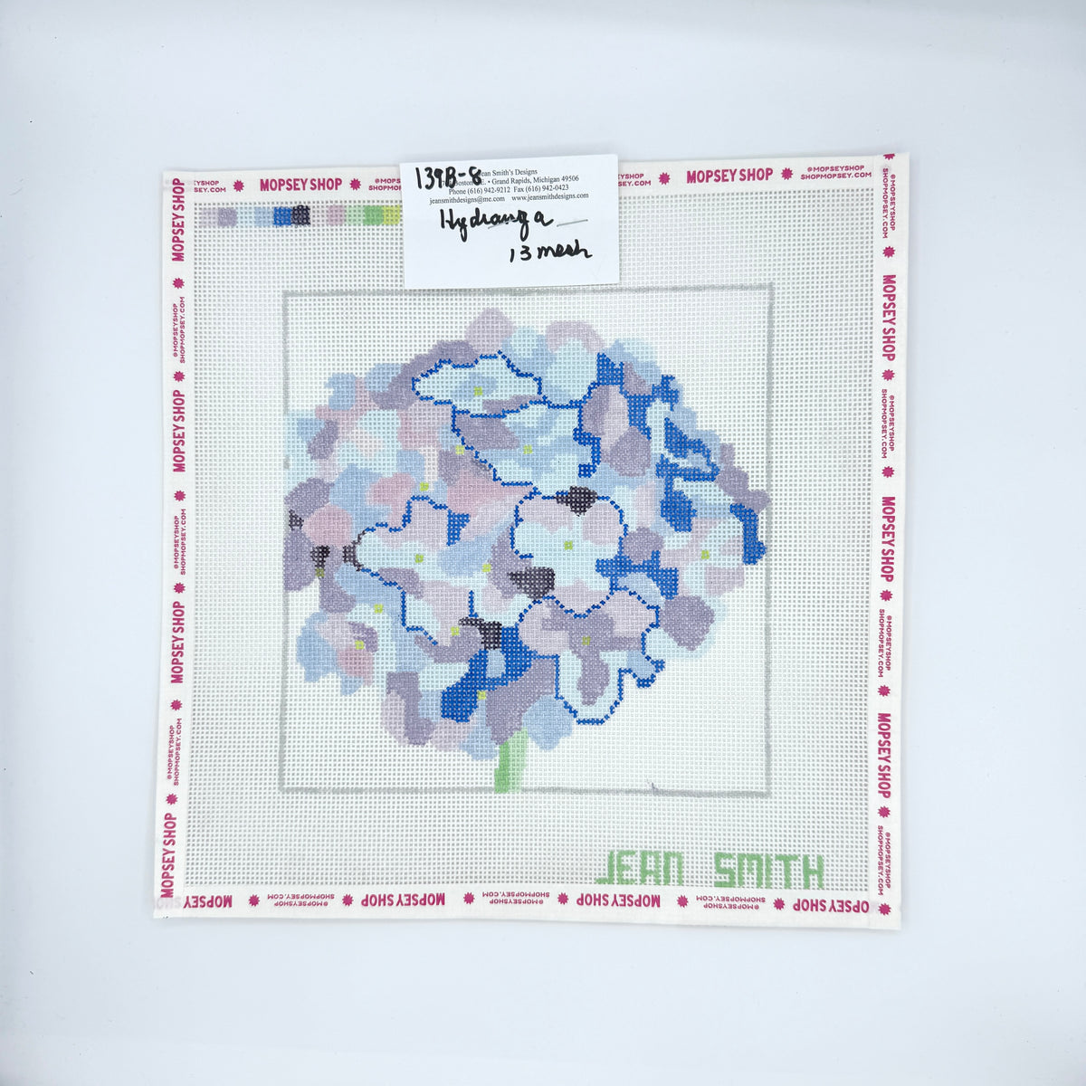Simple Flowers 8" Blue Hydrangea