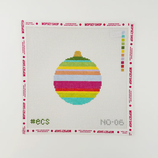 Striped Round Bauble