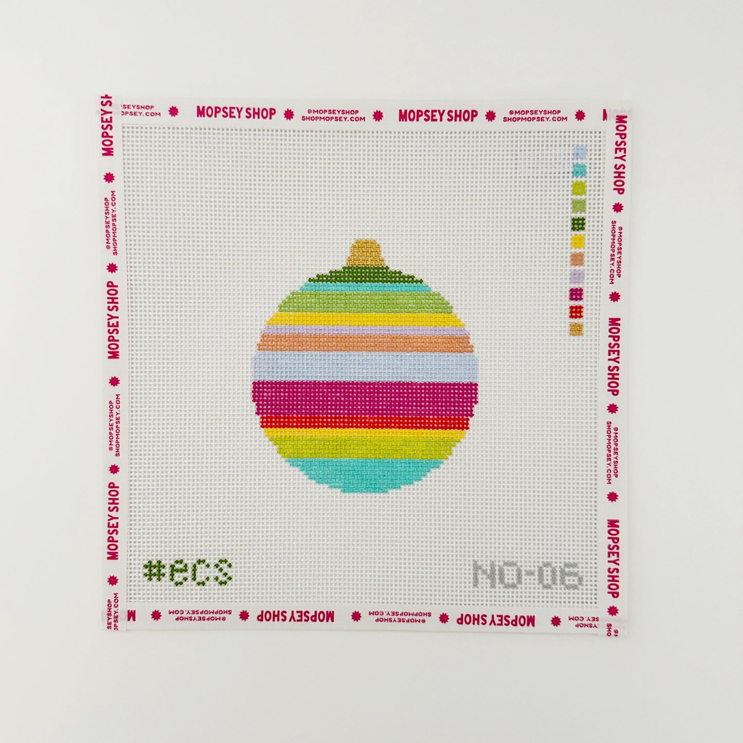 Striped Round Bauble