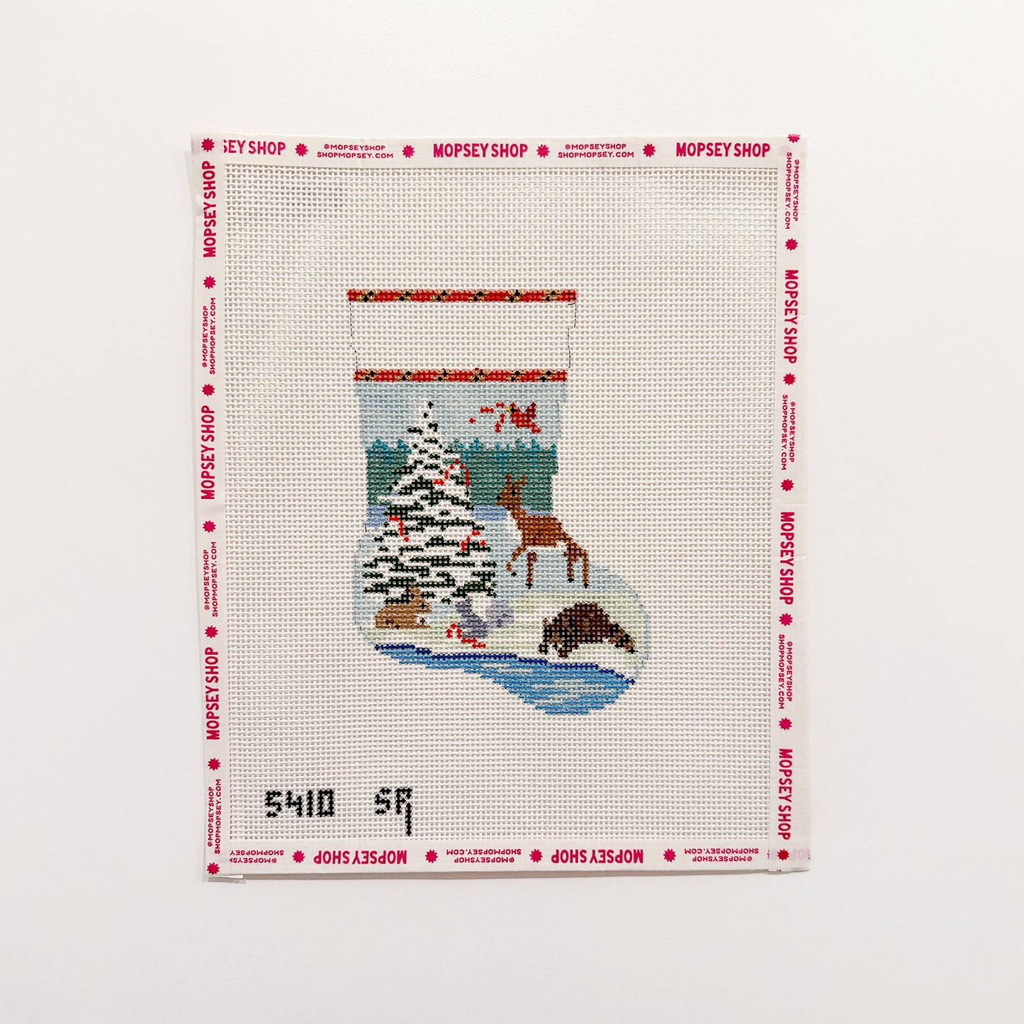 Forest Animal Tree Mini Stocking