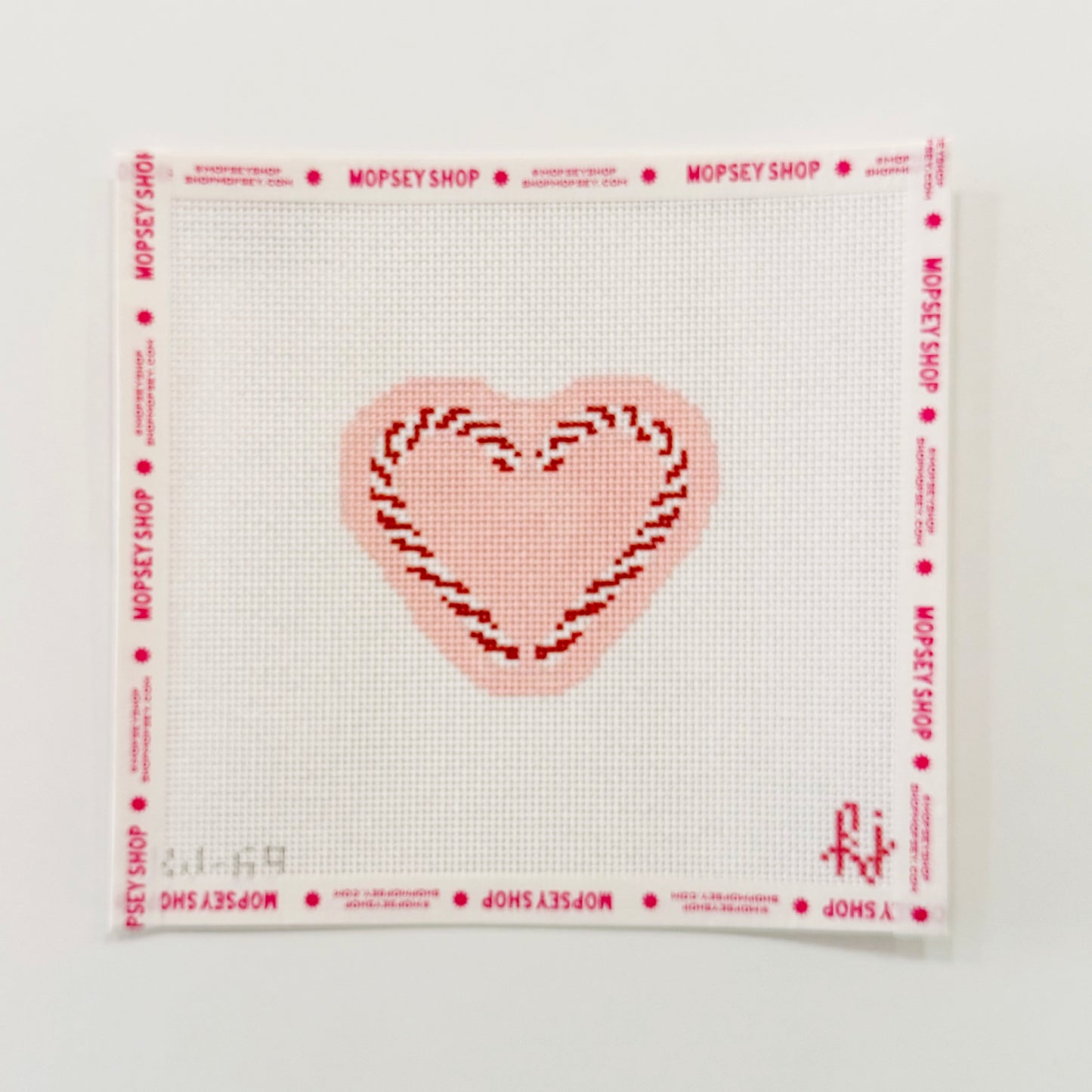 Pink Candy Cane Heart