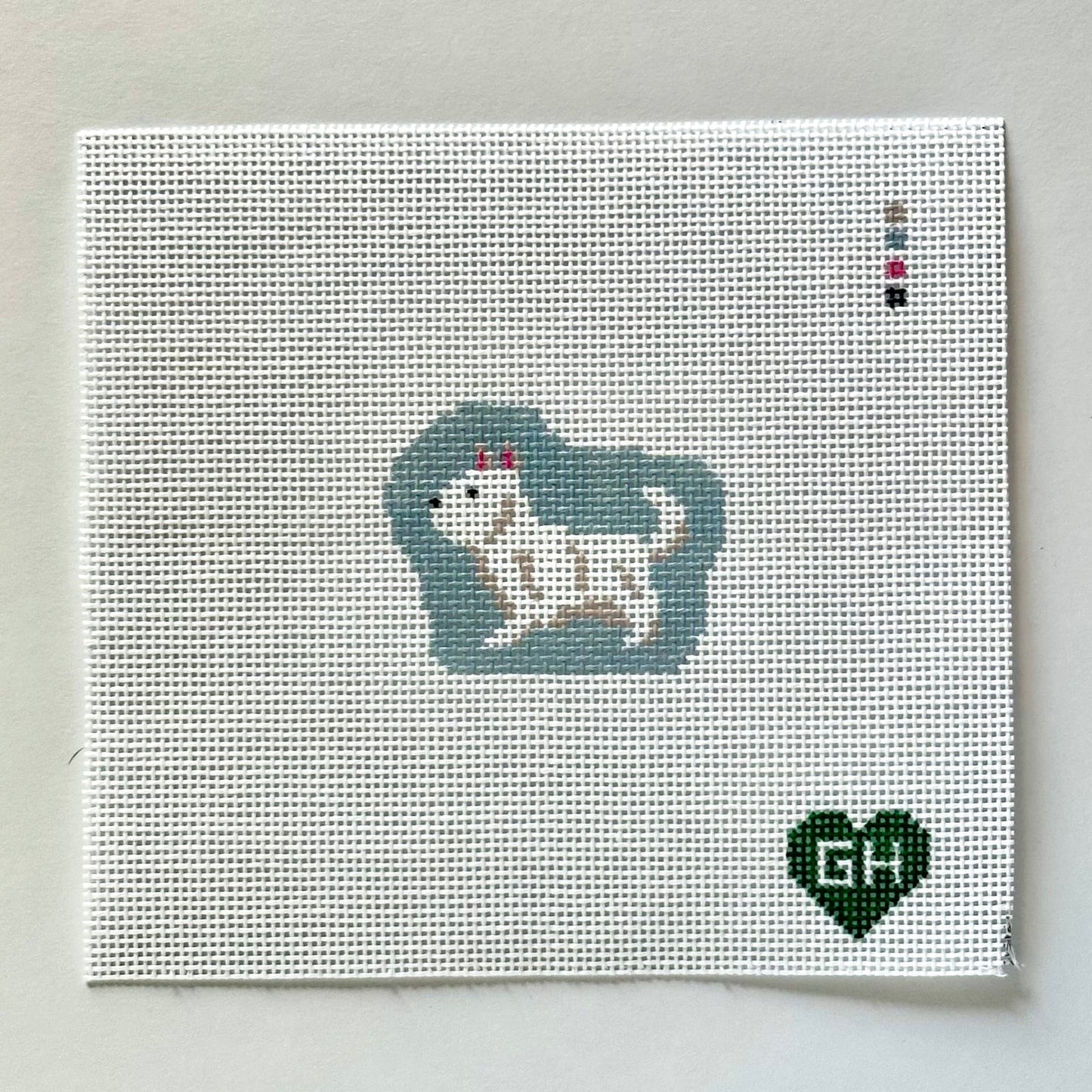 Green Heart Needlepoint: West Highland Terrier Mini