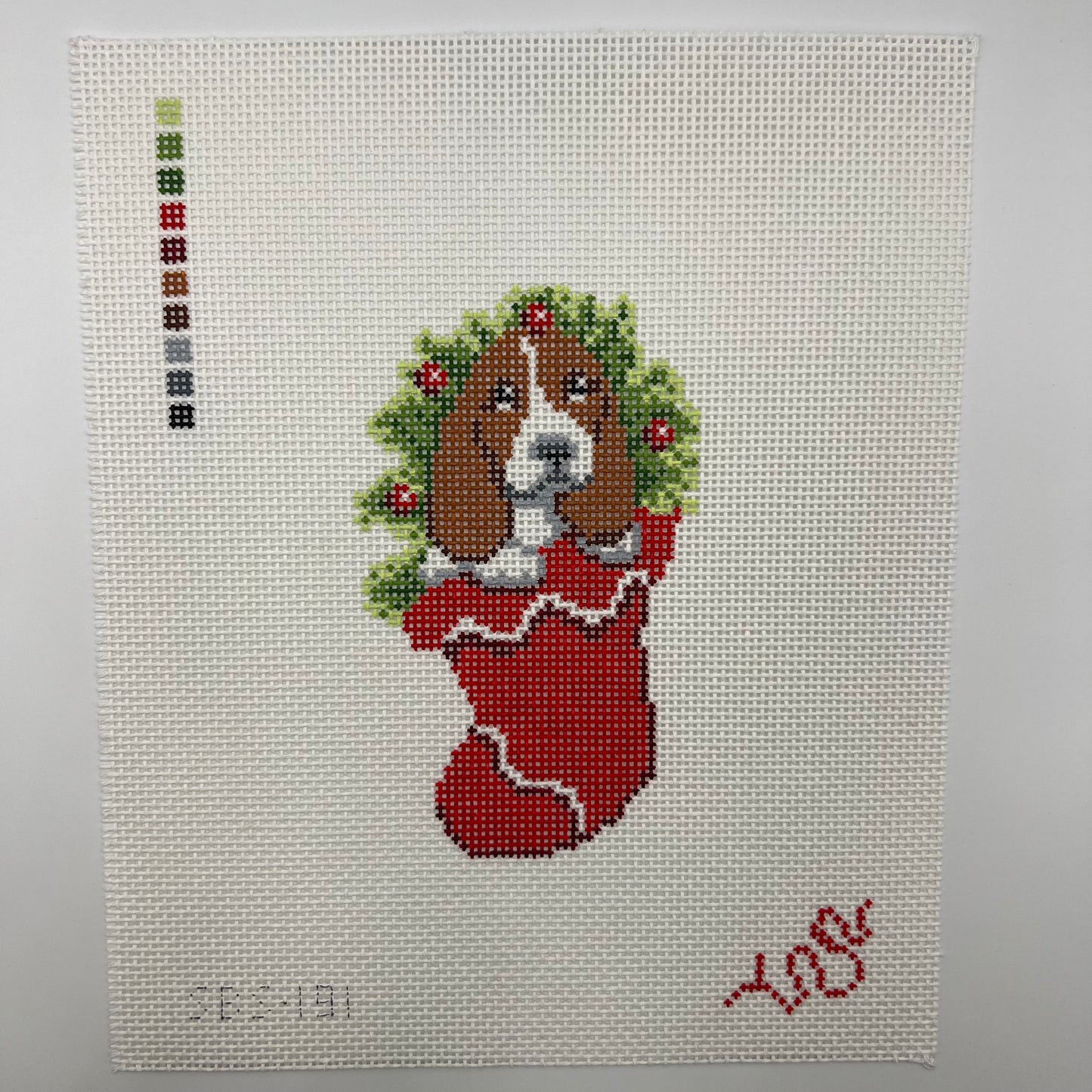 Basset in a Stocking