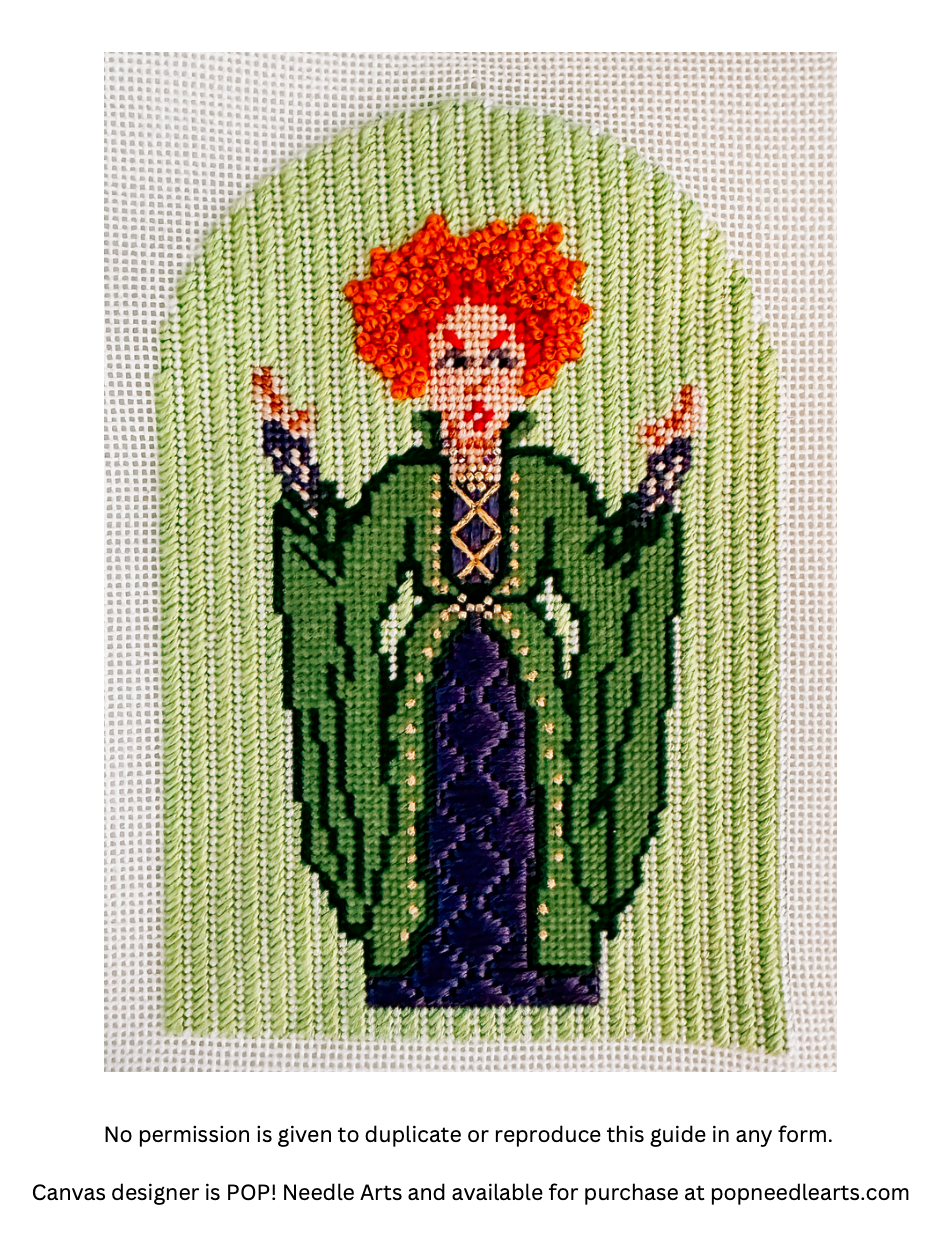 The Book Canvas: Winifred Sanderson Stitch Guide