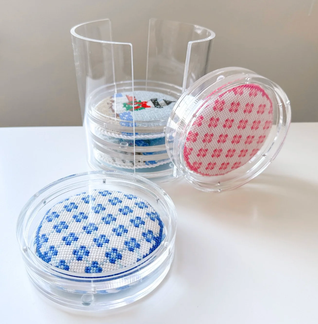 Round Acyrlic Coaster Set