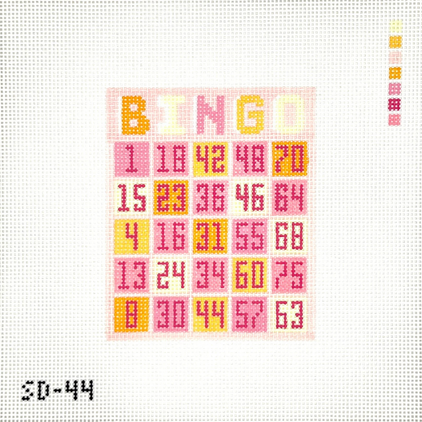 Pink Bingo Card