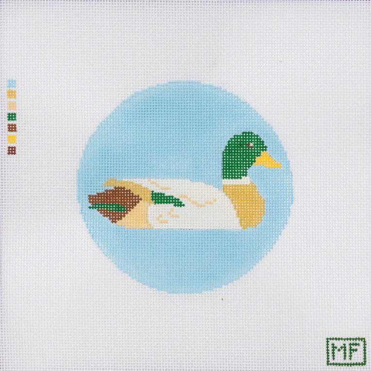 Duck Round Ornament