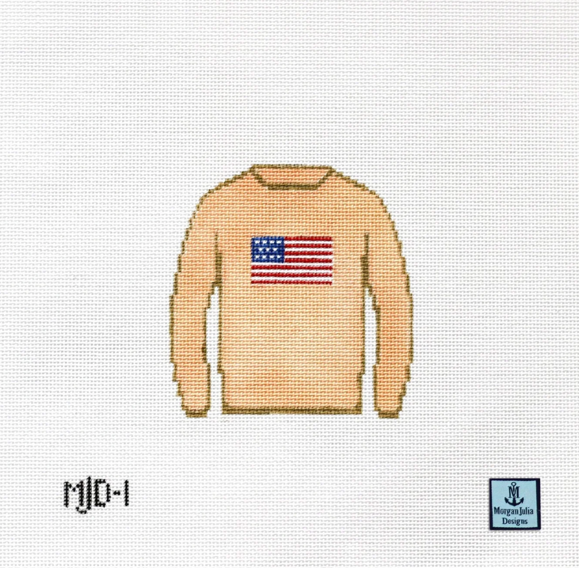 American Flag Sweater (Cream)