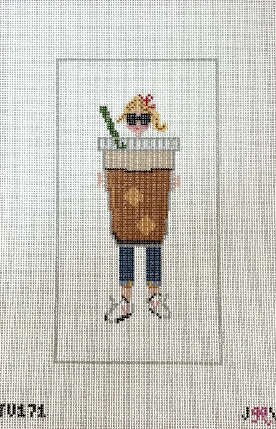 Iced Coffee Blonde Girl
