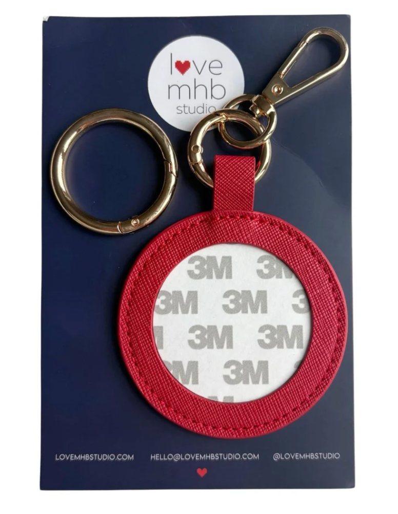 Love MHB Round Self Finishing Leather Charm