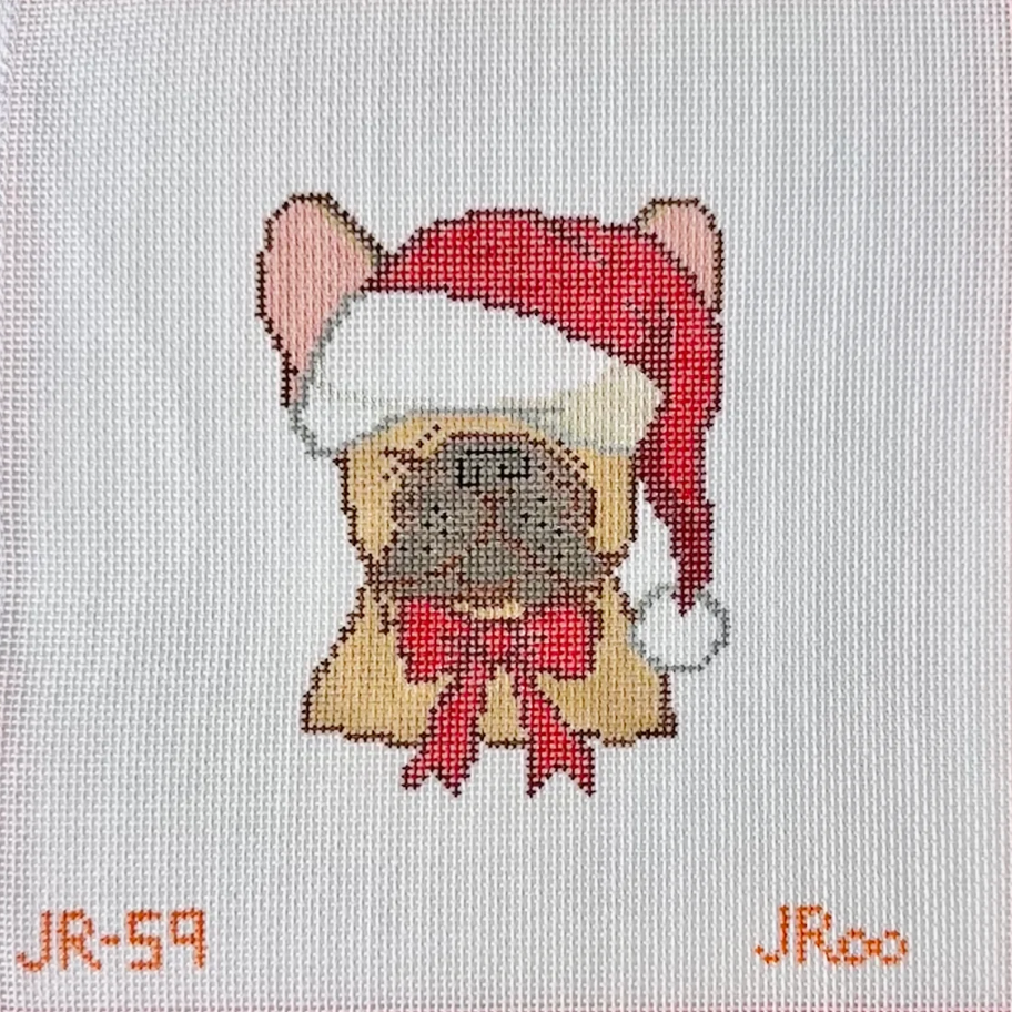 Frenchie Santa