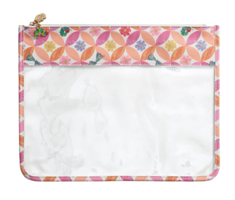 Circle Leaf Flower & Butterfly Leather Project Bag
