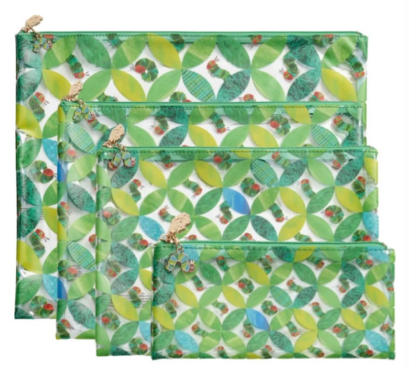 Circle Leaf Caterpillar PVC Project Bag (medium)