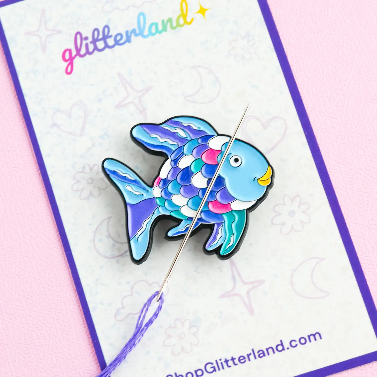 Rainbow Fish Needle Minder