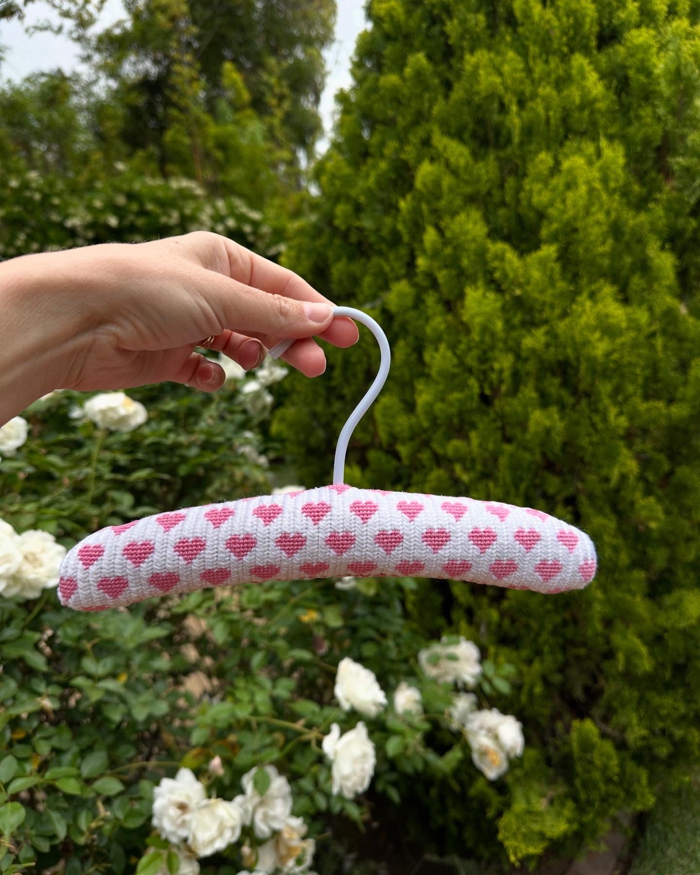 Pink Hearts Baby Hanger