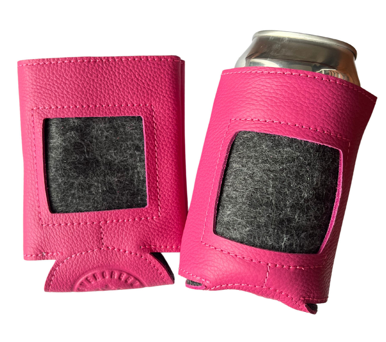 Self Finishing Leather Can Cozy