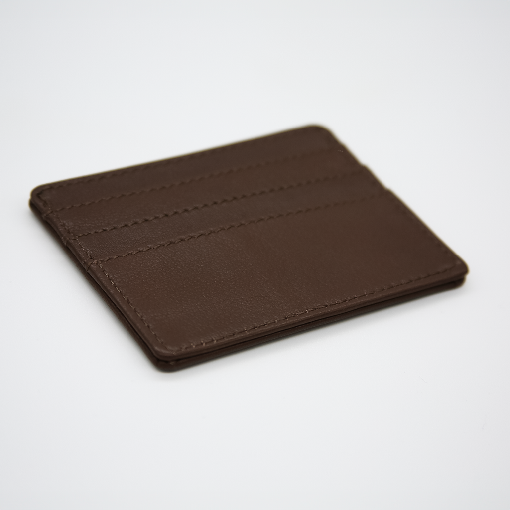 Leather Credit Card Self-Finishing Wallet
