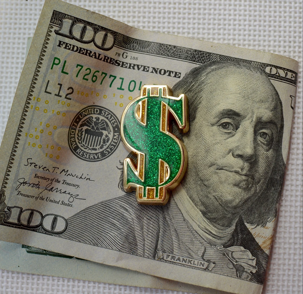 Dollar Sign Needle Minder