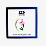 Pink Flower Tag Needle Minder