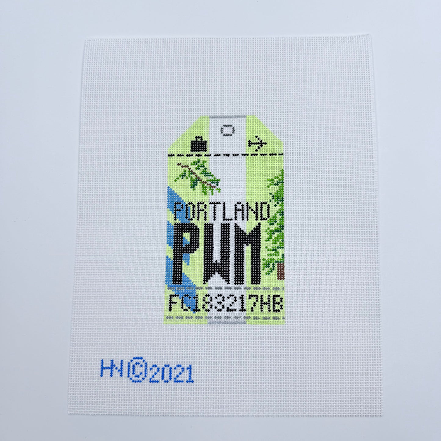 Portland Maine Vintage Travel Tag