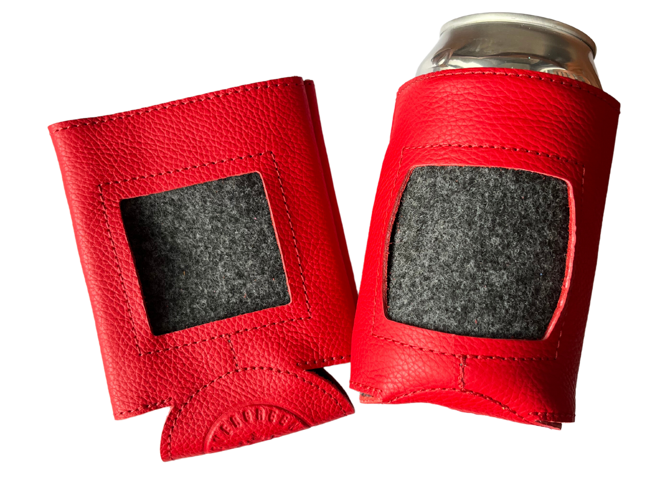 Self Finishing Leather Can Cozy