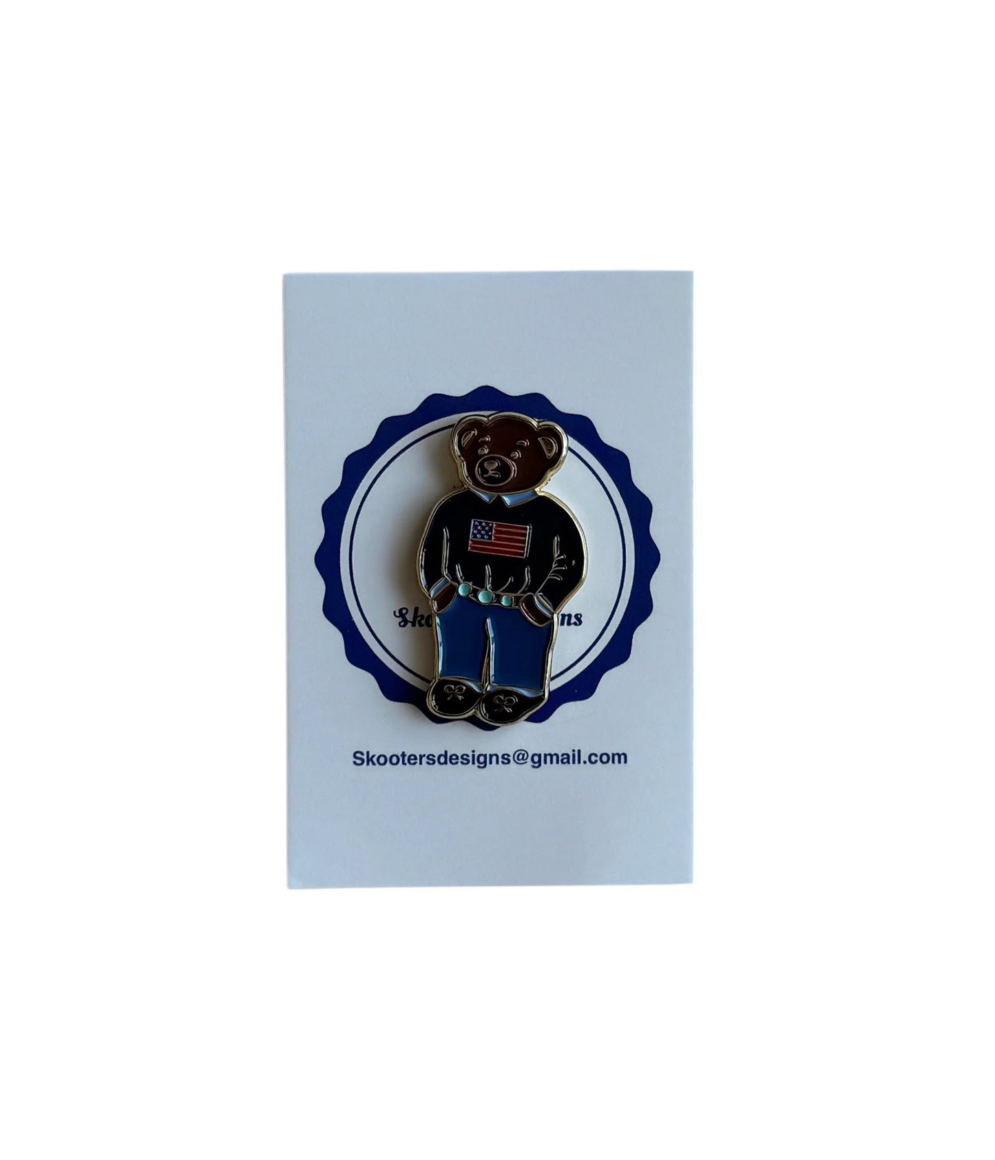 Flag Bear Needle Minder