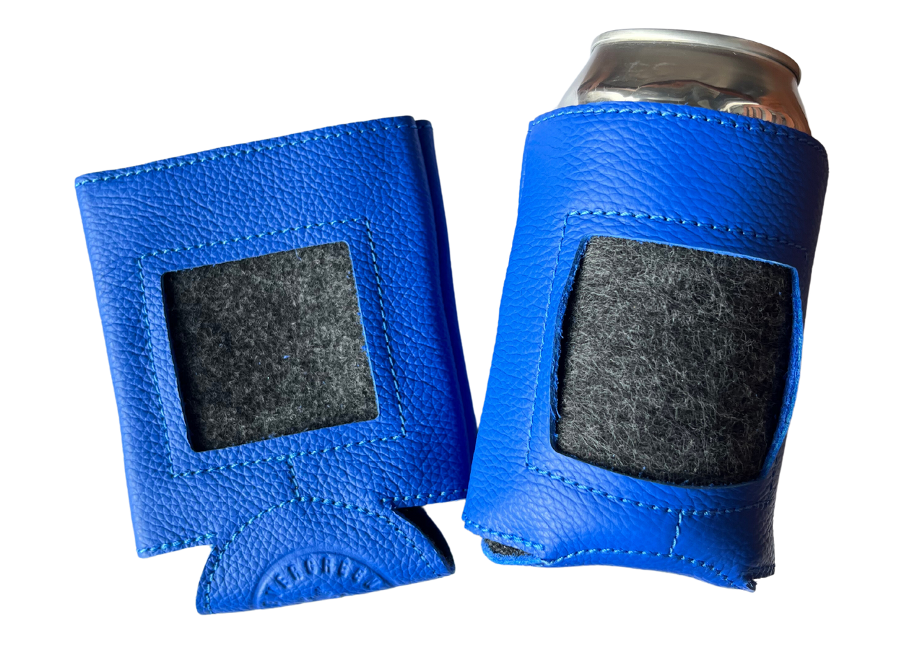 Self Finishing Leather Can Cozy