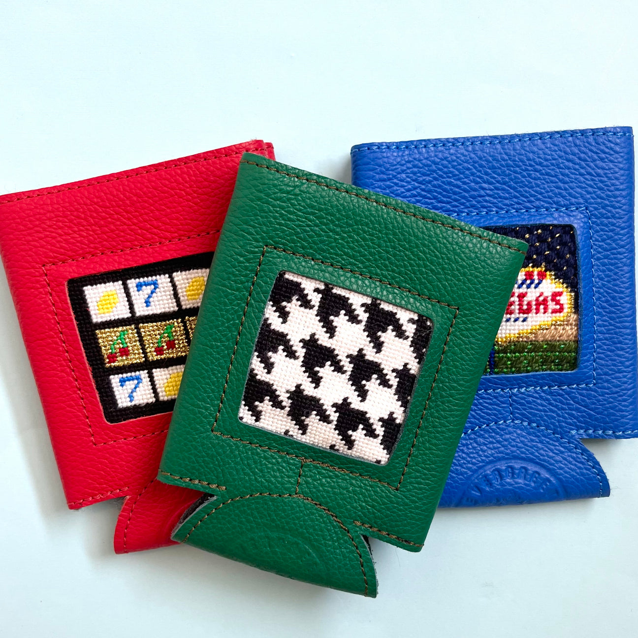 Self Finishing Leather Can Cozy