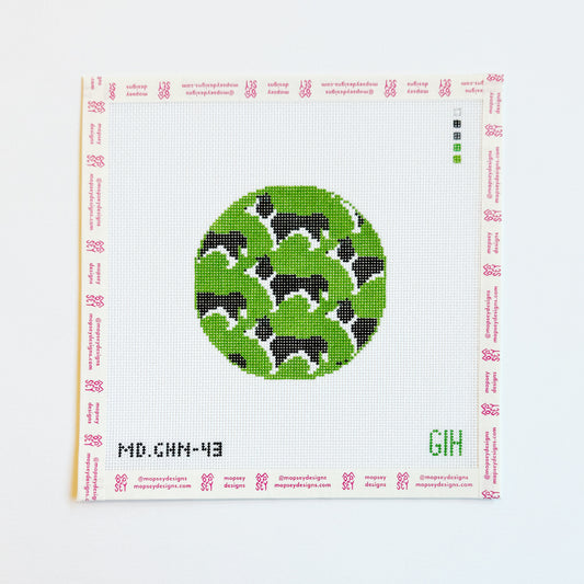 Green Heart Needlepoint: Border Collie