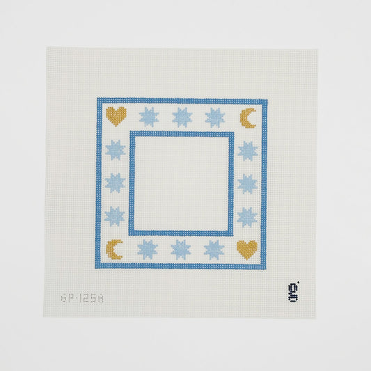 Moon & Stars Frame - Blue