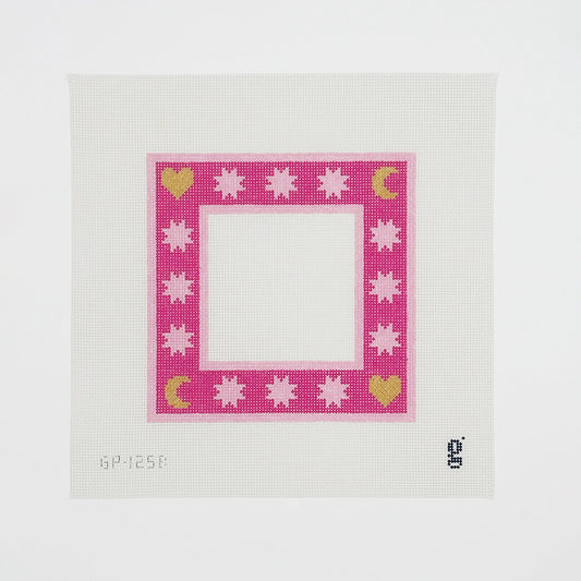 Moon & Stars Frame - Pink