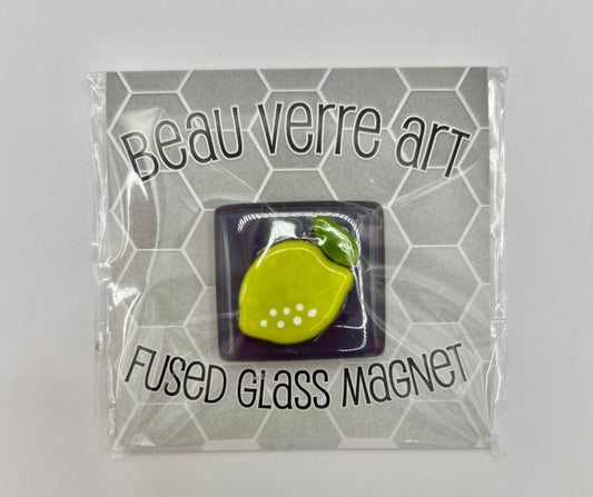 Lemon Fused Glass Needleminder